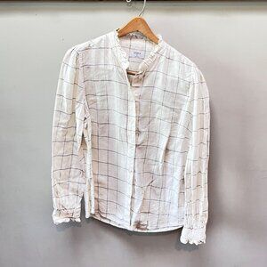 Untuckit  Women's Winona Window‎ Pan Button Down Shirt- Size 6